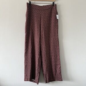 Old Navy Playa Pants Womens L Wide Leg High Rise Boho Festival Artsy Flowy